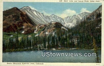 Bear Lake, Long's Peak - Rocky Mountain National Park, Colorado CO Postcard