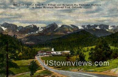 Big Thompson Highway - Rocky Mountain National Park, Colorado CO Postcard