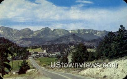 Estes Park Village - Rocky Mountain National Park, Colorado CO Postcard