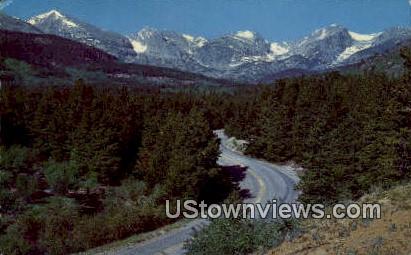 Front Range, Bear Lake Road - Rocky Mountain National Park, Colorado CO Postcard