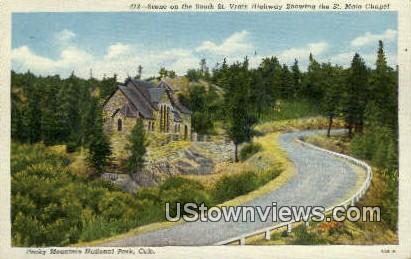 South St. Vrain Highway - Rocky Mountain National Park, Colorado CO Postcard