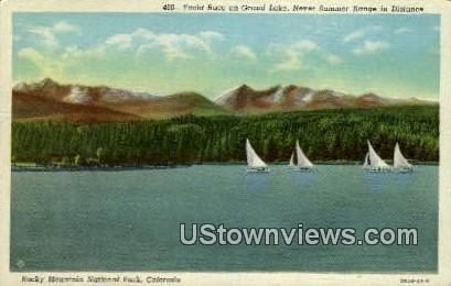 Yacht Race, Grand Lake - Rocky Mountain National Park, Colorado CO Postcard