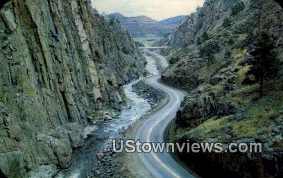 Rugged Cliff, Thompson Canon - Rocky Mountain National Park, Colorado CO Postcard
