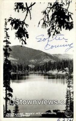 Fern Lake, Real Photo - Rocky Mountain National Park, Colorado CO Postcard