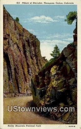 Pillars of Hercules - Rocky Mountain National Park, Colorado CO Postcard