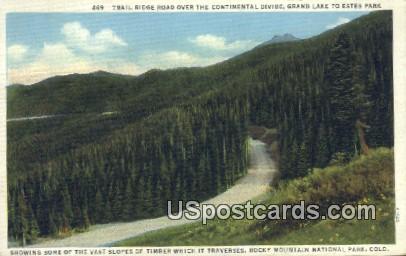 Trail Ridge, Grand Lake - Rocky Mountain National Park, Colorado CO Postcard