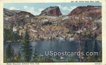 Mt Hallet, Bear Lake - Rocky Mountain National Park, Colorado CO Postcard