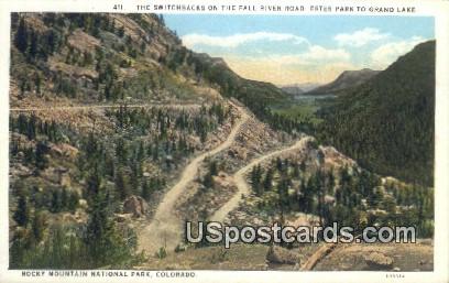 Switchbacks, Estes Park to Grand Lake - Rocky Mountain National Park, Colorado CO Postcard