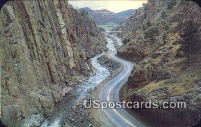 Rugged Cliffs, Thompson Canon - Rocky Mountain National Park, Colorado CO Postcard