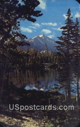 Long's Peak, Nymph Lake - Rocky Mountain National Park, Colorado CO Postcard