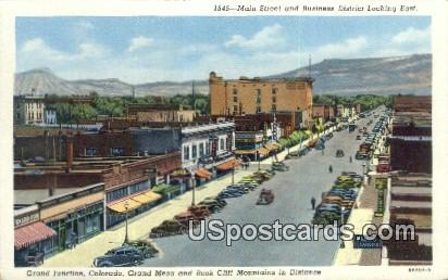 Main Street - Grand Junction, Colorado CO Postcard