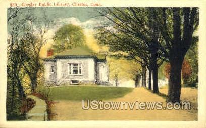 Chester Public Library - Connecticut CT Postcard