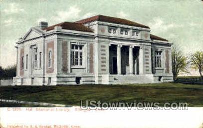 Hall Memorial Library - Ellington, Connecticut CT Postcard