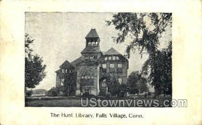 The Hunt Library - Falls Village, Connecticut CT Postcard