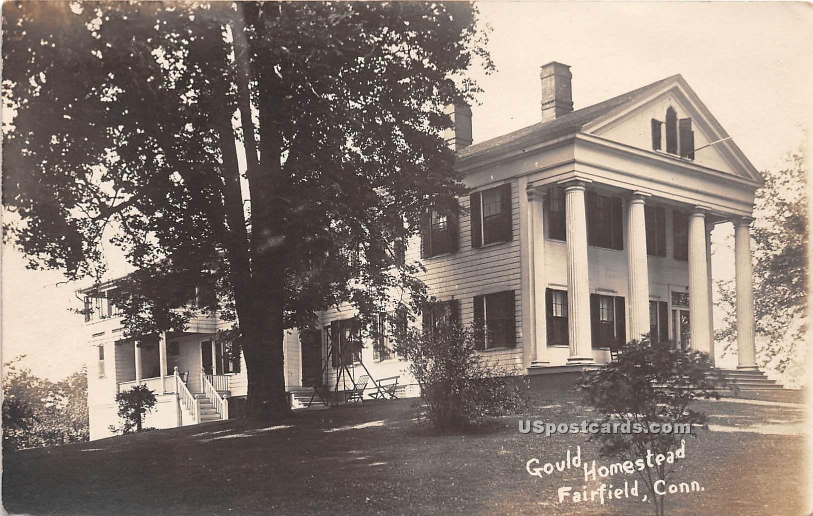Gould Homestead - Fairfield, Connecticut CT Postcard