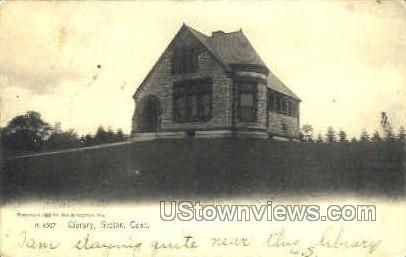 Library - Groton, Connecticut CT Postcard