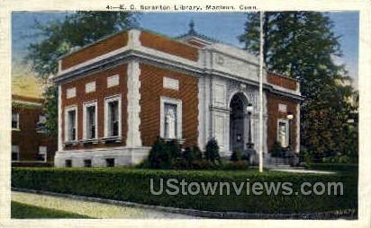 Scranton Library - Madison, Connecticut CT Postcard