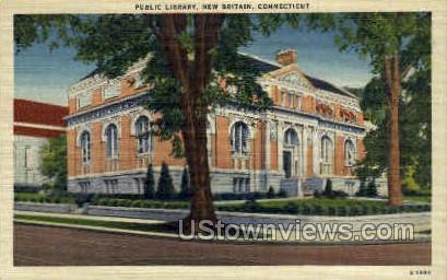 Public Library - New Britain, Connecticut CT Postcard