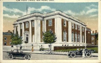Public Library - New Haven, Connecticut CT Postcard