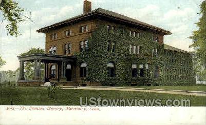 Bronson Library - Waterbury, Connecticut CT Postcard