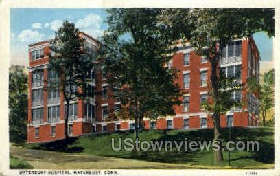 Hospital  - Waterbury, Connecticut CT Postcard