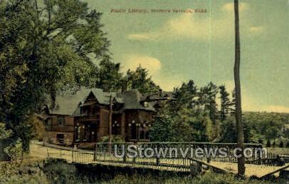 Public Library - Stafford Springs, Connecticut CT Postcard