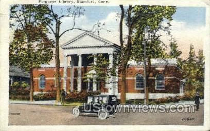 Library - Stamford, Connecticut CT Postcard