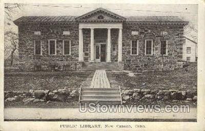 Public Library - New Canaan, Connecticut CT Postcard