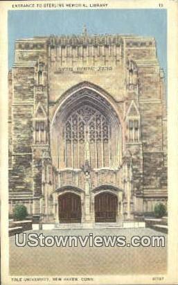 Sterling Memorial Library, Yale University - New Haven, Connecticut CT Postcard