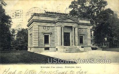 Stonington Free Library - Connecticut CT Postcard