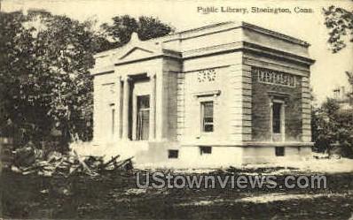 Public Library - Stonington, Connecticut CT Postcard