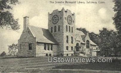 Scoville Memorial Library - Salisbury, Connecticut CT Postcard