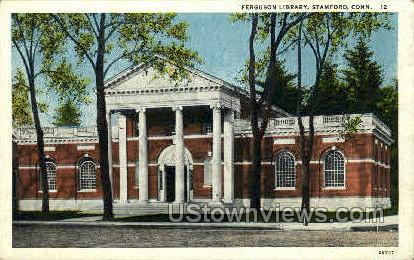 Ferguson Library - Stamford, Connecticut CT Postcard