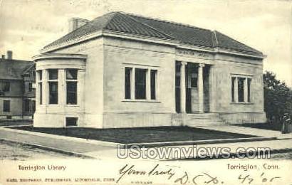 Torrington Library - Connecticut CT Postcard