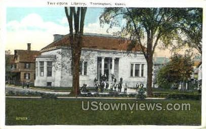 Library - Torrington, Connecticut CT Postcard