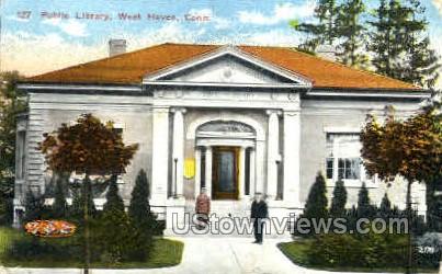 Public Library - West Haven, Connecticut CT Postcard
