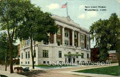 Court House - Waterbury, Connecticut CT Postcard