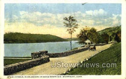 Round Avenue - Waterbury, Connecticut CT Postcard