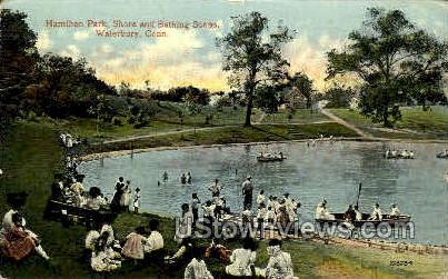 Hamilton Park - Waterbury, Connecticut CT Postcard