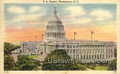 U.S. Capitol - District Of Columbia Postcards, District of Columbia DC Postcard