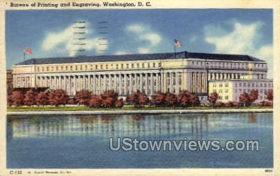 Bureau of Printing and Engraving - District Of Columbia Postcards, District of Columbia DC Postcard