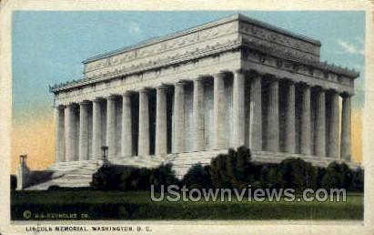 Lincoln Memorial - District Of Columbia Postcards, District of Columbia DC Postcard