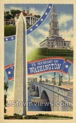 Washington Monument - District Of Columbia Postcards, District of Columbia DC Postcard
