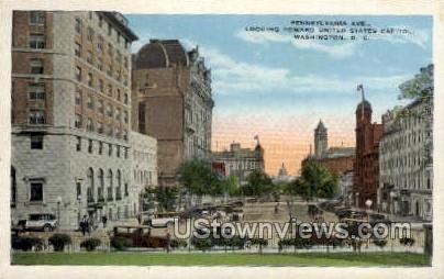 Pennsylvania Avenue - District Of Columbia Postcards, District of Columbia DC Postcard