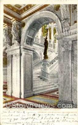 Central Stair Hall, Library of Congress - District Of Columbia Postcards, District of Columbia DC Postcard