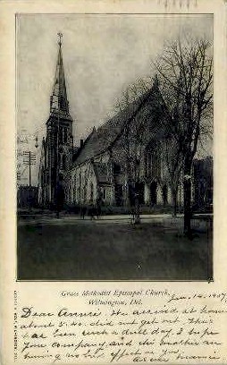 Grace Methodist Church - Wilmington, Delaware DE Postcard