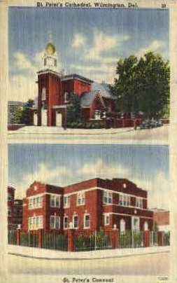 St. Peter's Cathedral - Wilmington, Delaware DE Postcard