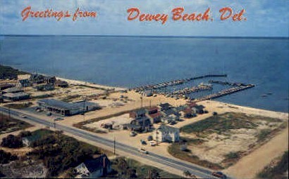 Yacht Basin - Rehoboth Beach, Delaware DE Postcard