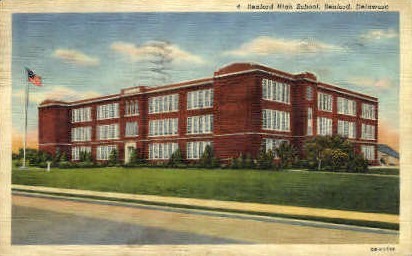 High School - Seaford, Delaware DE Postcard