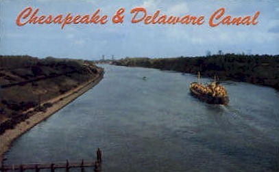 Delaware Canal - Wilmington Postcard